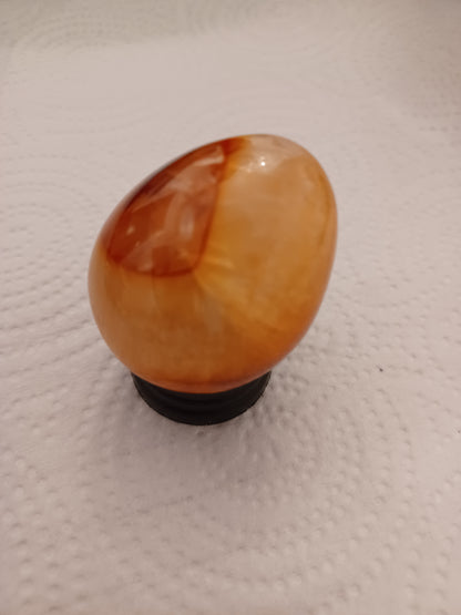 Carnelian Agate Egg with Stand