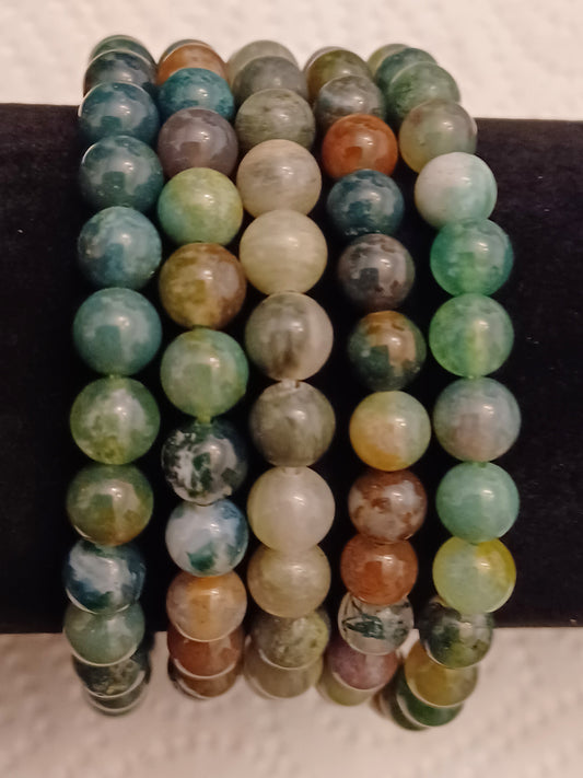 Dyed Agate Natural Stone Stretch Bracelet