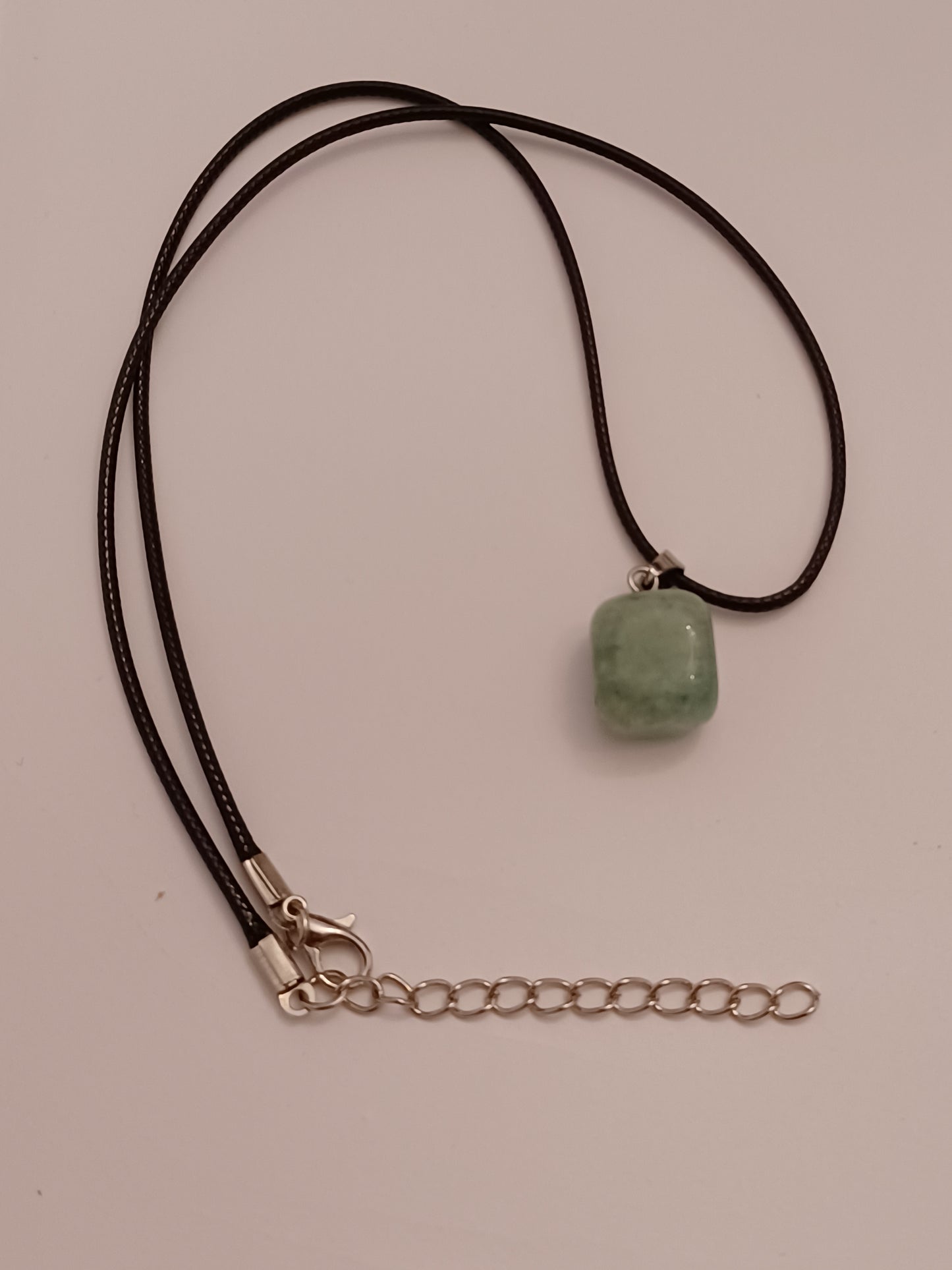 Green Aventurine Pendant with Paracord