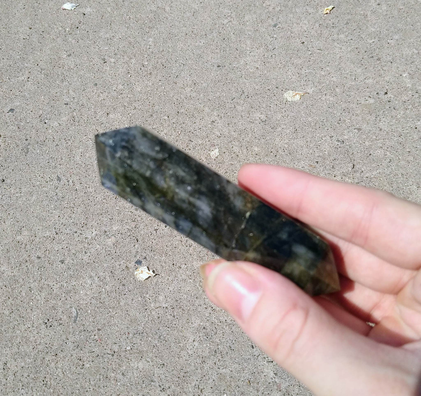 Labradorite Double Terminated Point 4 Inches