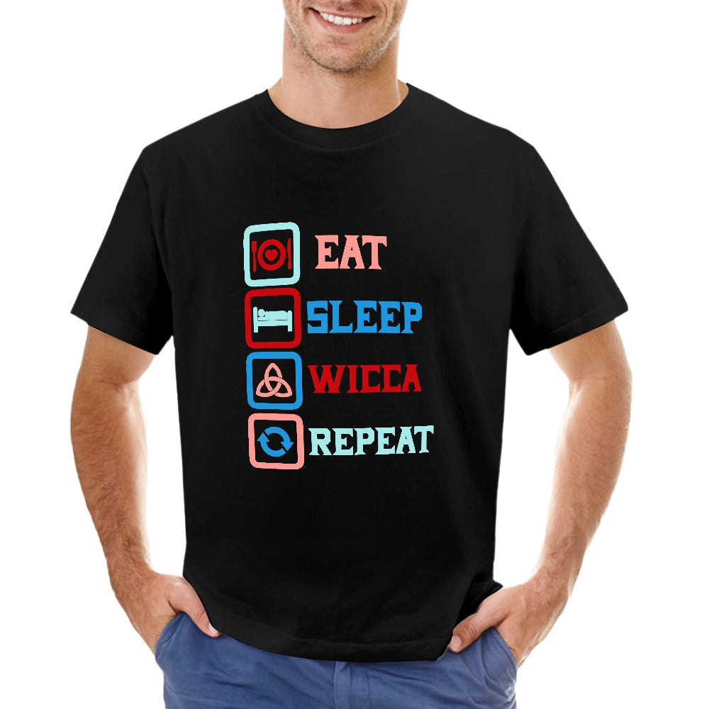 Eat Sleep Wicca Repeat Men's T-Shirt