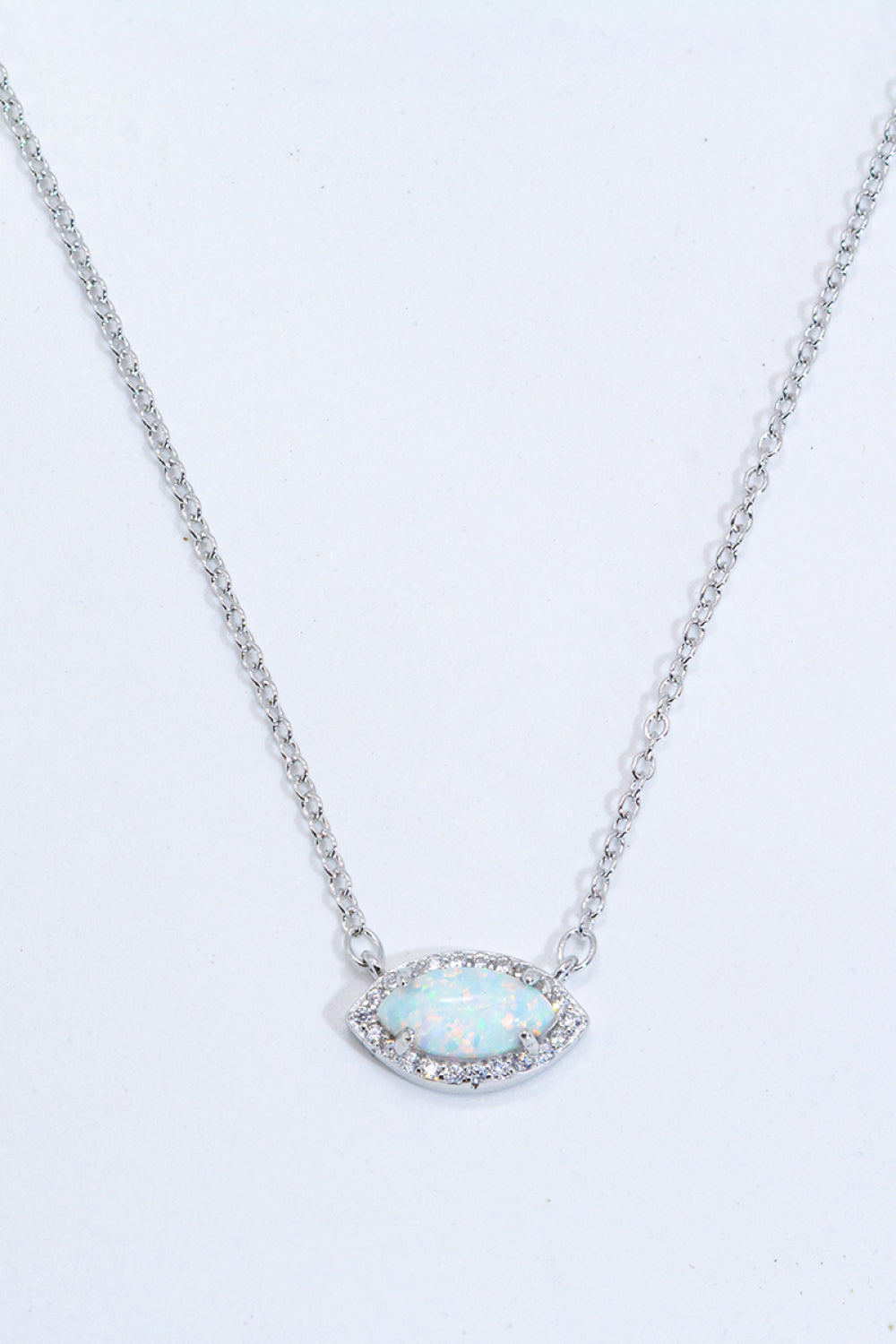 18k Rose Gold-Plated Opal Pendant Necklace
